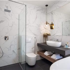 Luxury Beachfront Villa with Heated Infinity Pool near Trogir, Sleeps 8